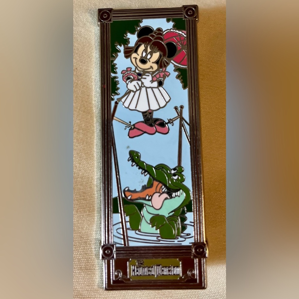 Disney Parks Haunted Mansion Tightrope Girl Stretching Portrait Pin Minnie Mouse